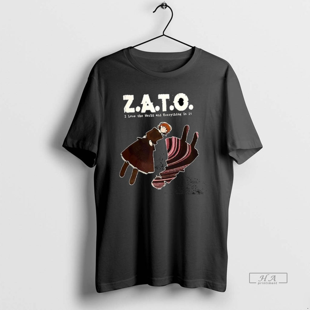 Official Zato I Love The World And Everything In It T-Shirts, Hoodie, Sweatshirt | PopFlextees.com