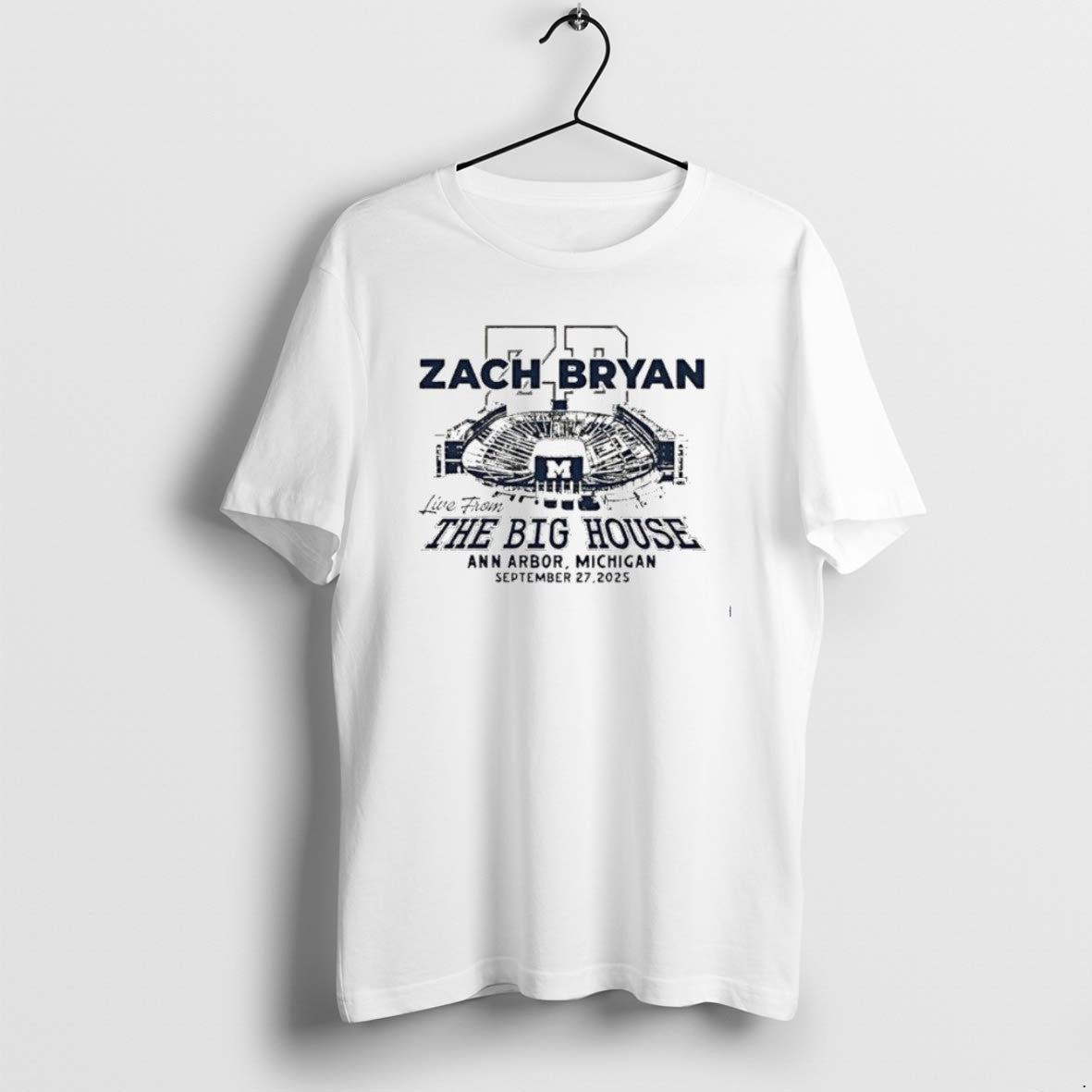 Official Zach Bryan Live From The Big House Ann Arbor Michigan September 27 2025 T-Shirts, Hoodie, Sweatshirt