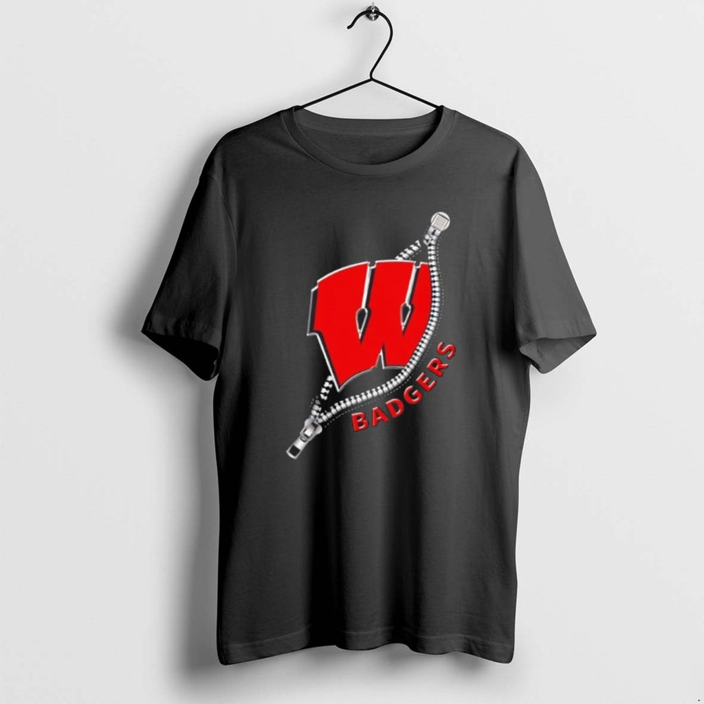 Official Zipper X Wisconsin Badgers Football Logo T-Shirts, Hoodie, Sweatshirt | PopFlextees.com