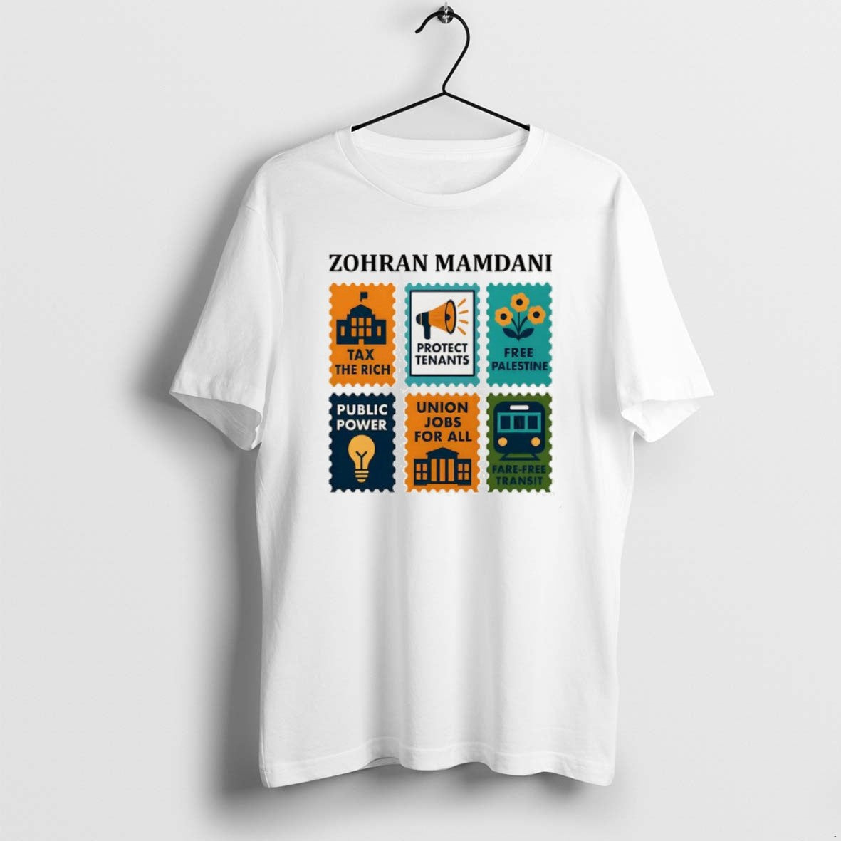 Official Zohran Mamdani Tax The Rich Mayor Of New York City Stamp Collection T-Shirts, Hoodie, Sweatshirt | PopFlextees.com