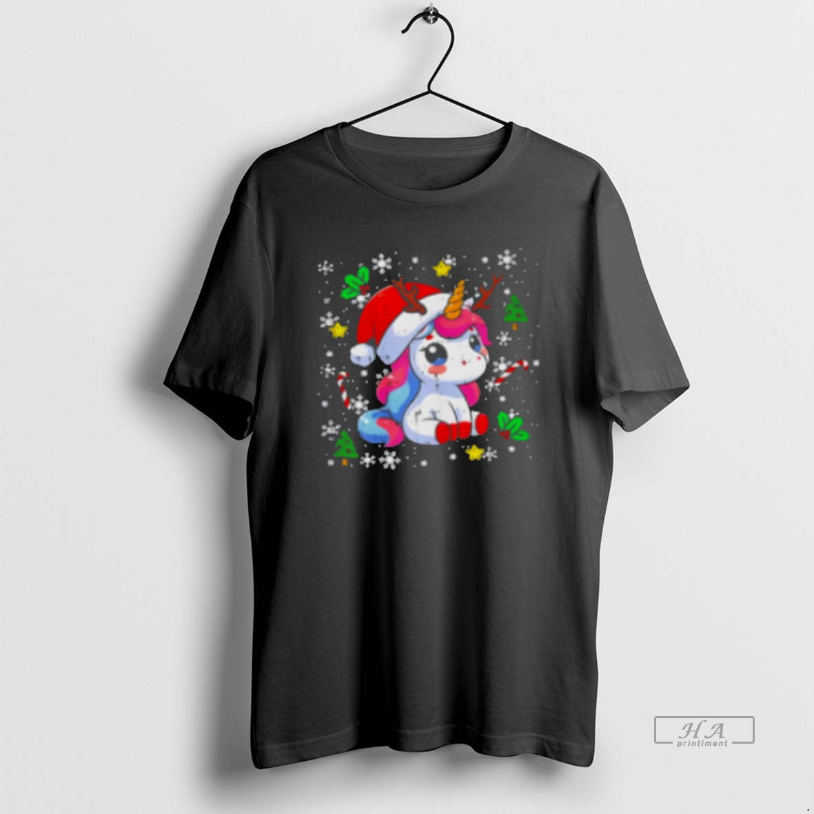 Official Christmas Unicorn Cute Magical Xmas Classic Womens T-Shirts, Hoodie, Sweatshirt | PopFlextees.com