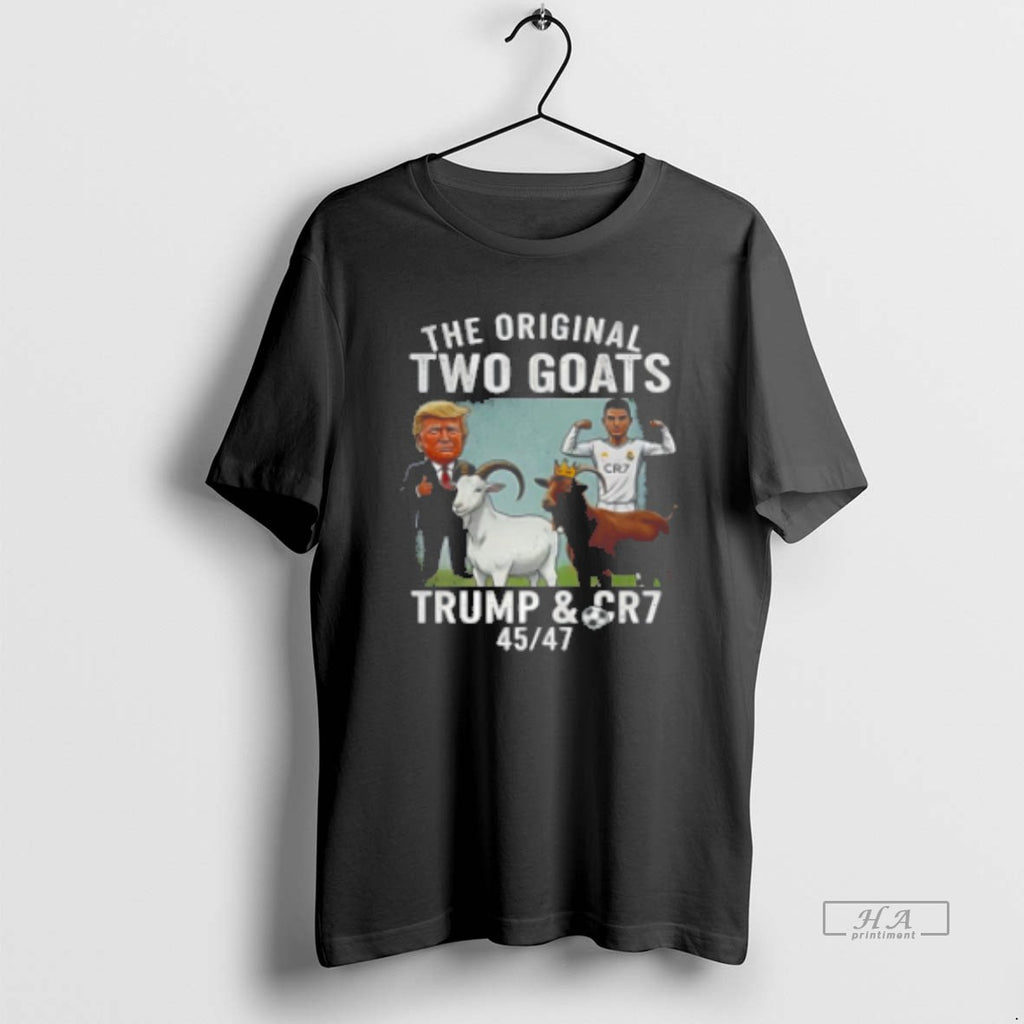 Official Donald Trump And Cristiano Ronaldo The Two Goats Classic Womens T-Shirts, Hoodie, Sweatshirt | PopFlextees.com