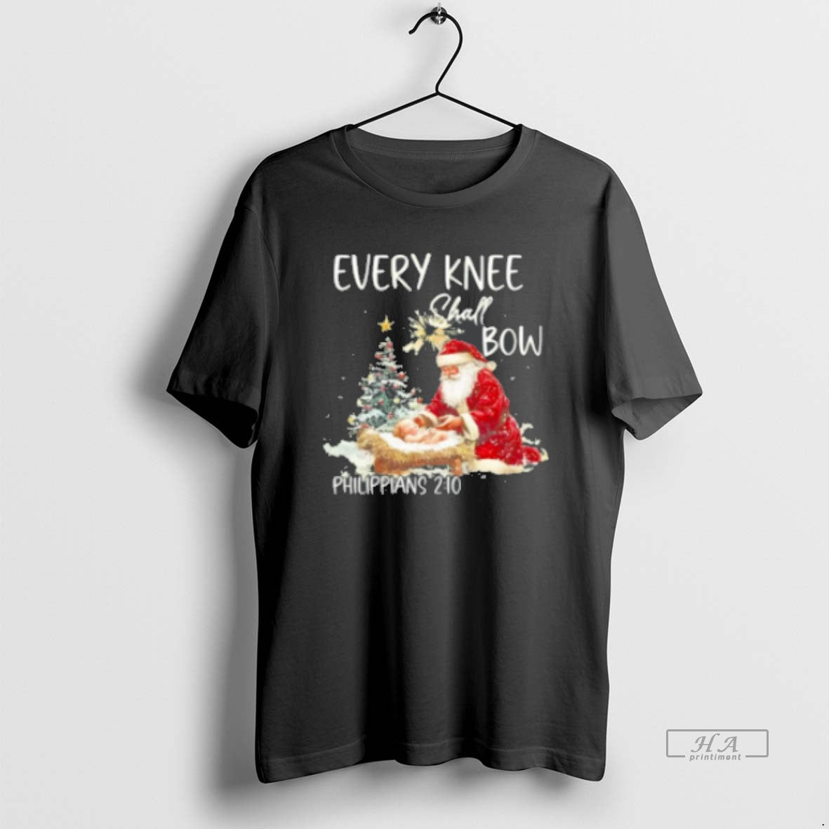 Official Every Knee Shall Bow Christmas Classic Womens T-Shirts, Hoodie, Sweatshirt | PopFlextees.com