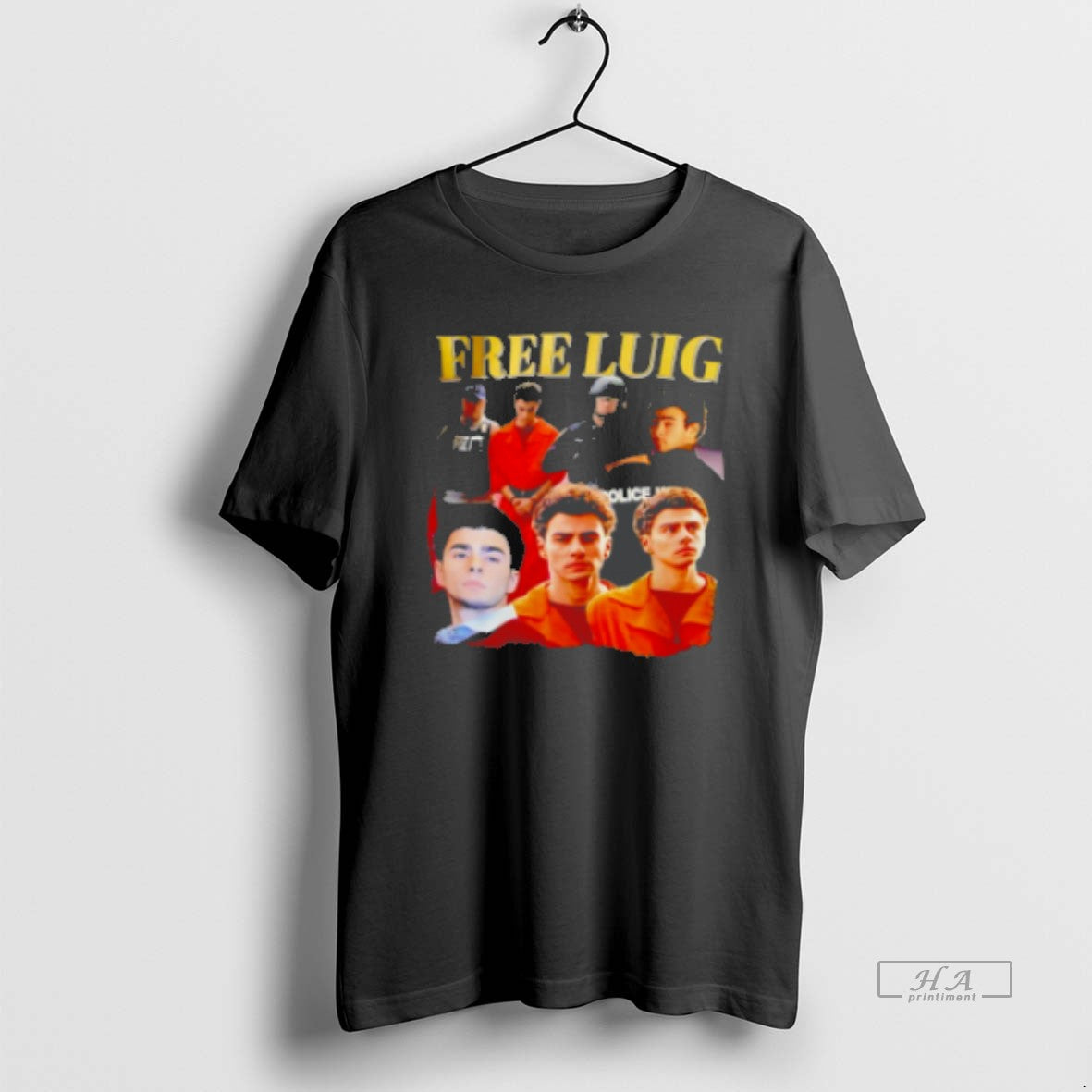 Official Free Luigi Mugshot Classic Womens T-Shirts, Hoodie, Sweatshirt | PopFlextees.com