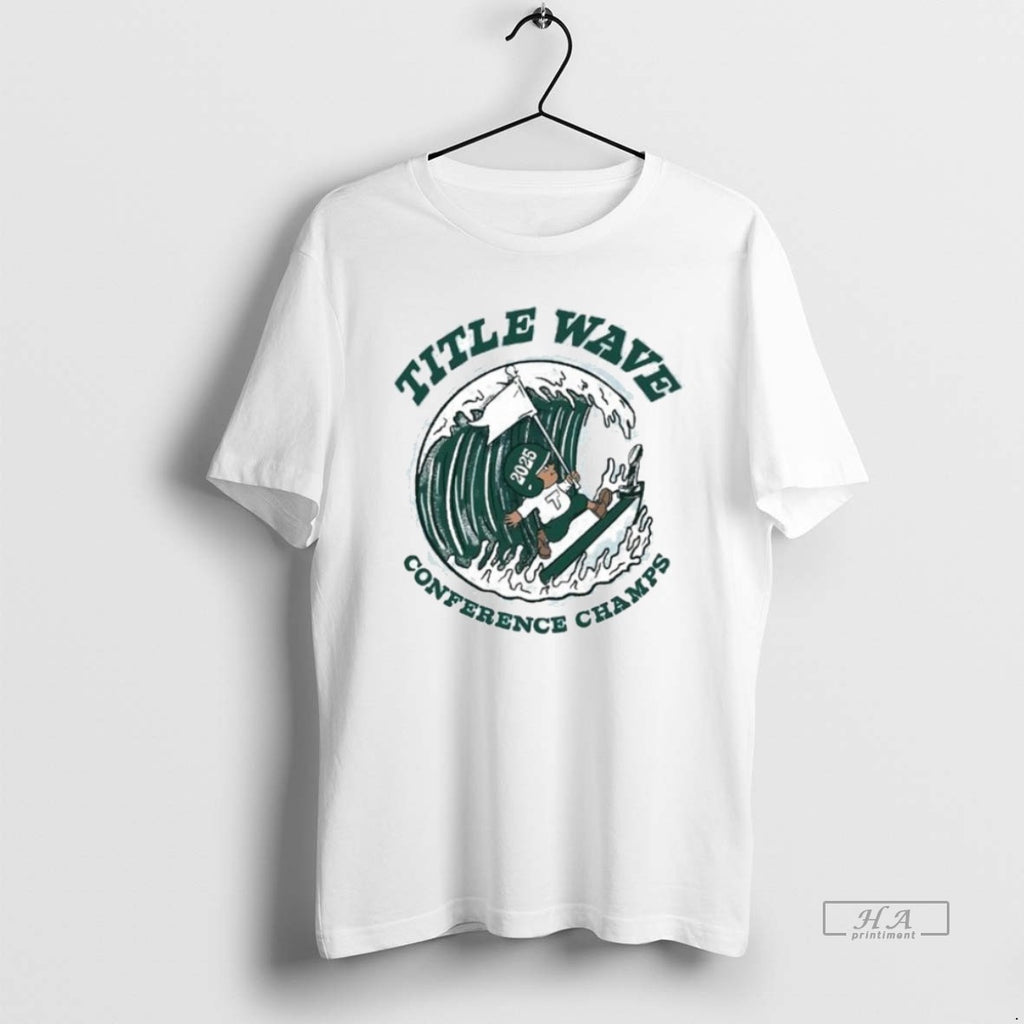 Official Tulane Green Wave Title Wave Conference Champs 2025 T-Shirts, Hoodie, Sweatshirt | PopFlextees.com