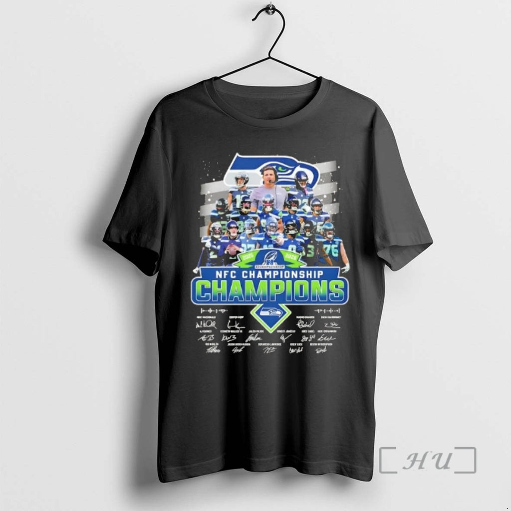 Officials 2025 2026 Nfc Championship Champions All Names Players Signatures T-Shirts, Hoodie, Sweatshirt | PopFlextees.com