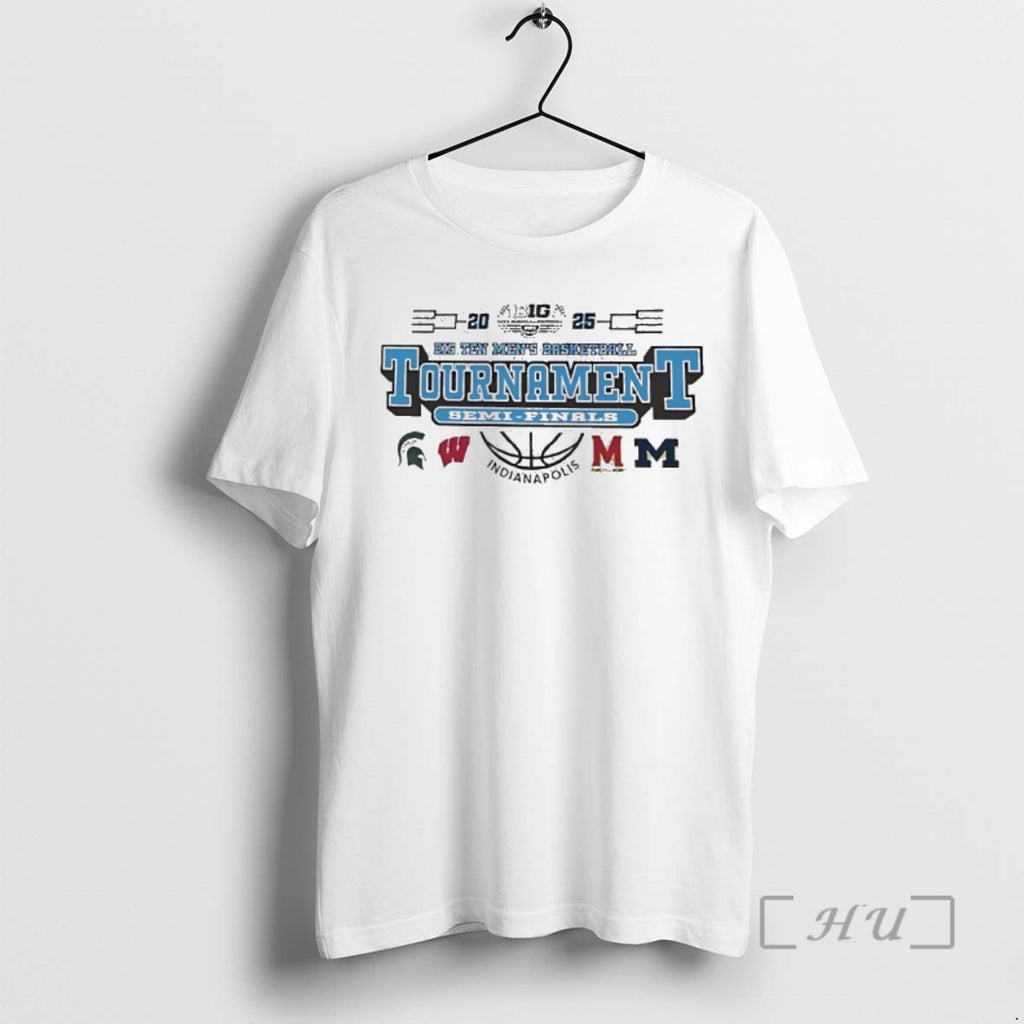Officials 2025 Big Ten Mens Basketball Tournament Semi Final Bound T-Shirts, Hoodie, Sweatshirt | PopFlextees.com