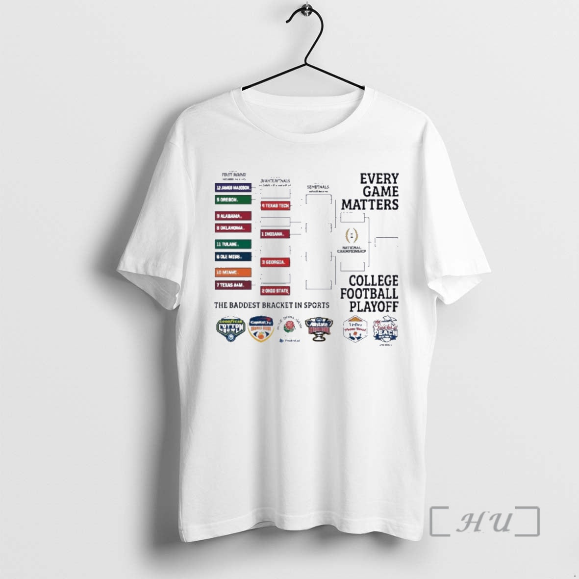 Officials 2025 Cfp Brackets T-Shirts, Hoodie, Sweatshirt | PopFlextees.com