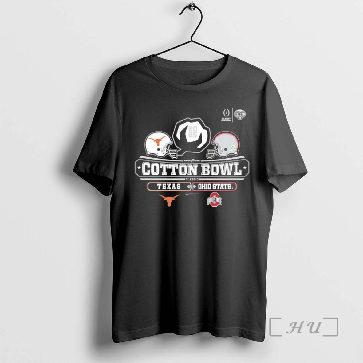 Officials 2025 Goodyear Cotton Bowl Classic 2 Team Texas Vs Ohio State Premium T Shirts Hoodie, Sweatshirt | PopFlextees.com