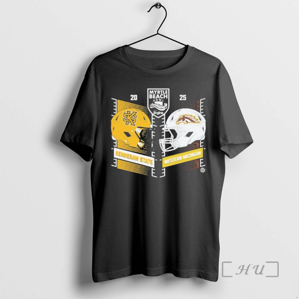 Officials 2025 Myrtle Beach Bowl Western Michigan Vs Kennesaw State Head Head T-Shirts, Hoodie, Sweatshirt