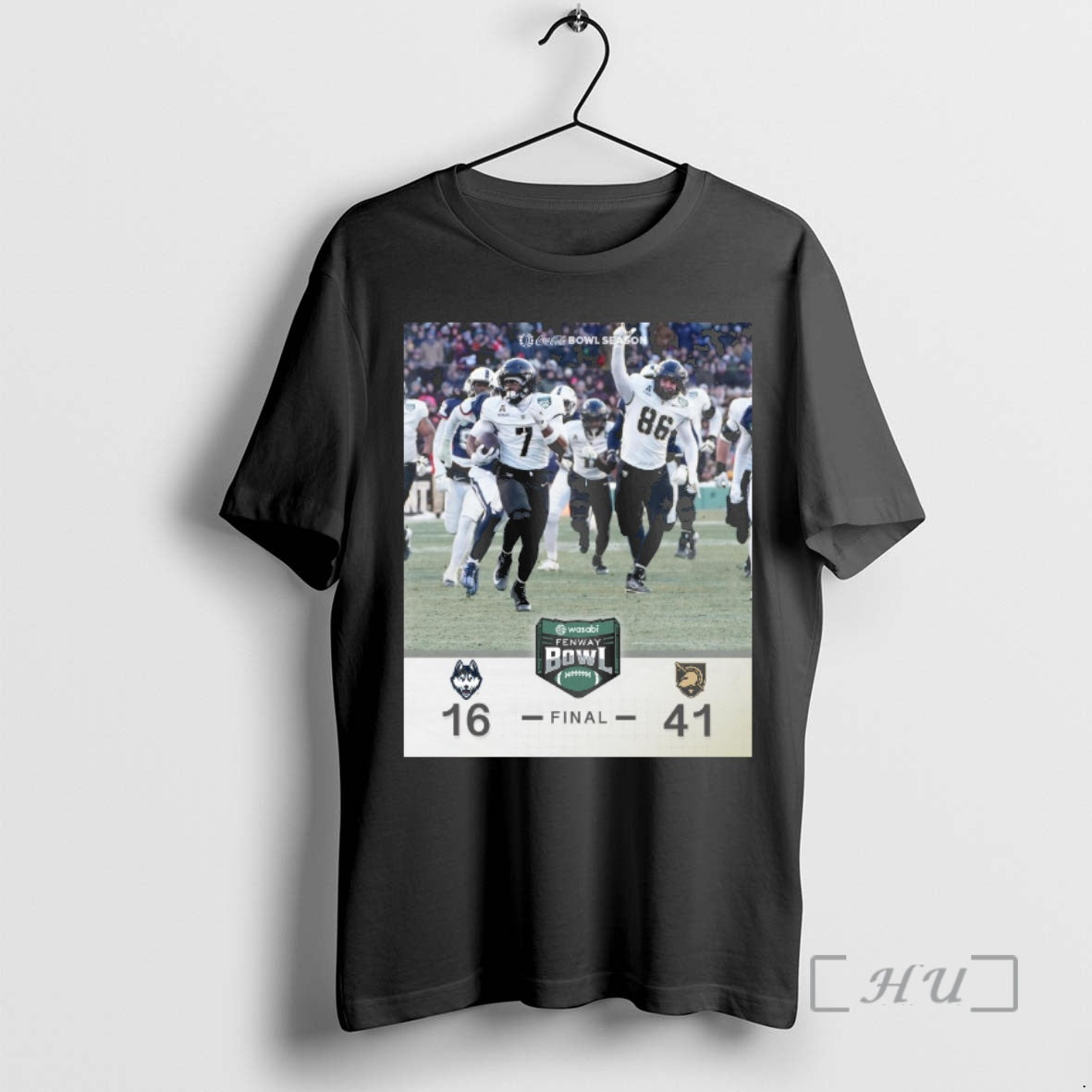 Officials 2025 Wasabi Fenway Bowl Uconn Huskies Vs Army Black Knights Final Score 41 16 T-Shirts, Hoodie, Sweatshirt