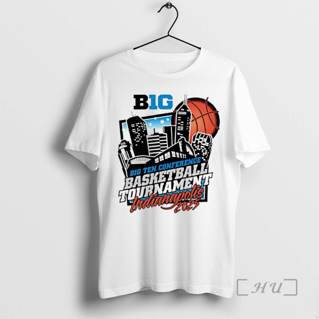 Officials 2025 Big Ten Basketball Tournament Indianapolis T-Shirts, Hoodie, Sweatshirt | PopFlextees.com