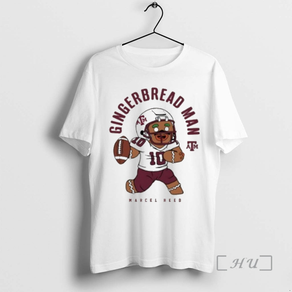 Officials 2026 Gingerbread Man Marcel Reed Texas Am Ncaa Football T-Shirts, Hoodie, Sweatshirt | PopFlextees.com