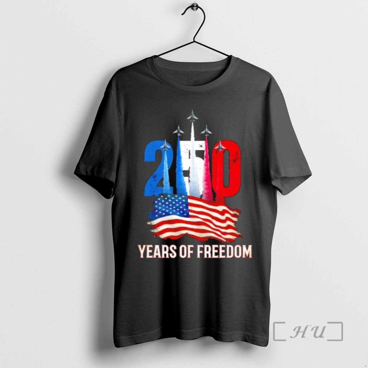 Officials 250 Years Of Freedom Fighter Jet Us Flag T-Shirts, Hoodie, Sweatshirt | PopFlextees.com