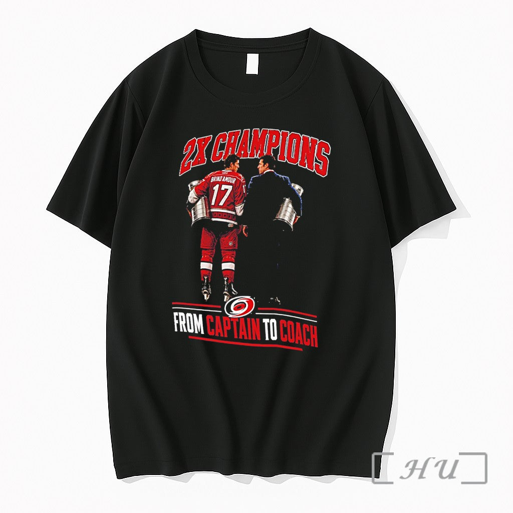 Officials 2x Champions Rod Brindamour Captain To Coach Carolina Hurricanes Tee Premium T Shirts Sweater