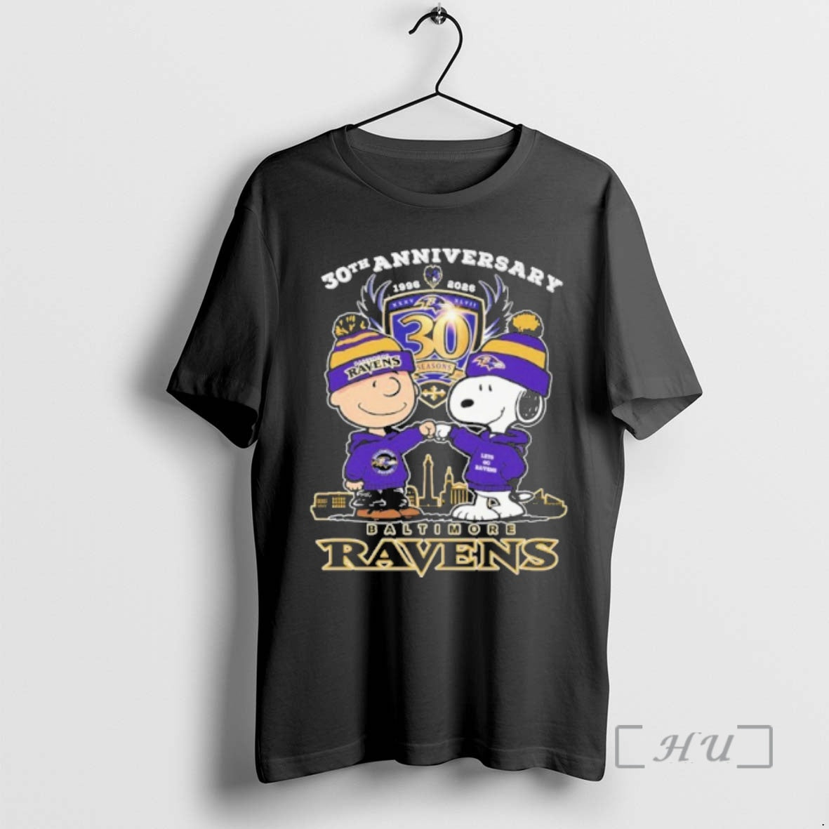 Officials 30th Anniversary Baltimore Ravens Peanuts T-Shirts, Hoodie, Sweatshirt | PopFlextees.com