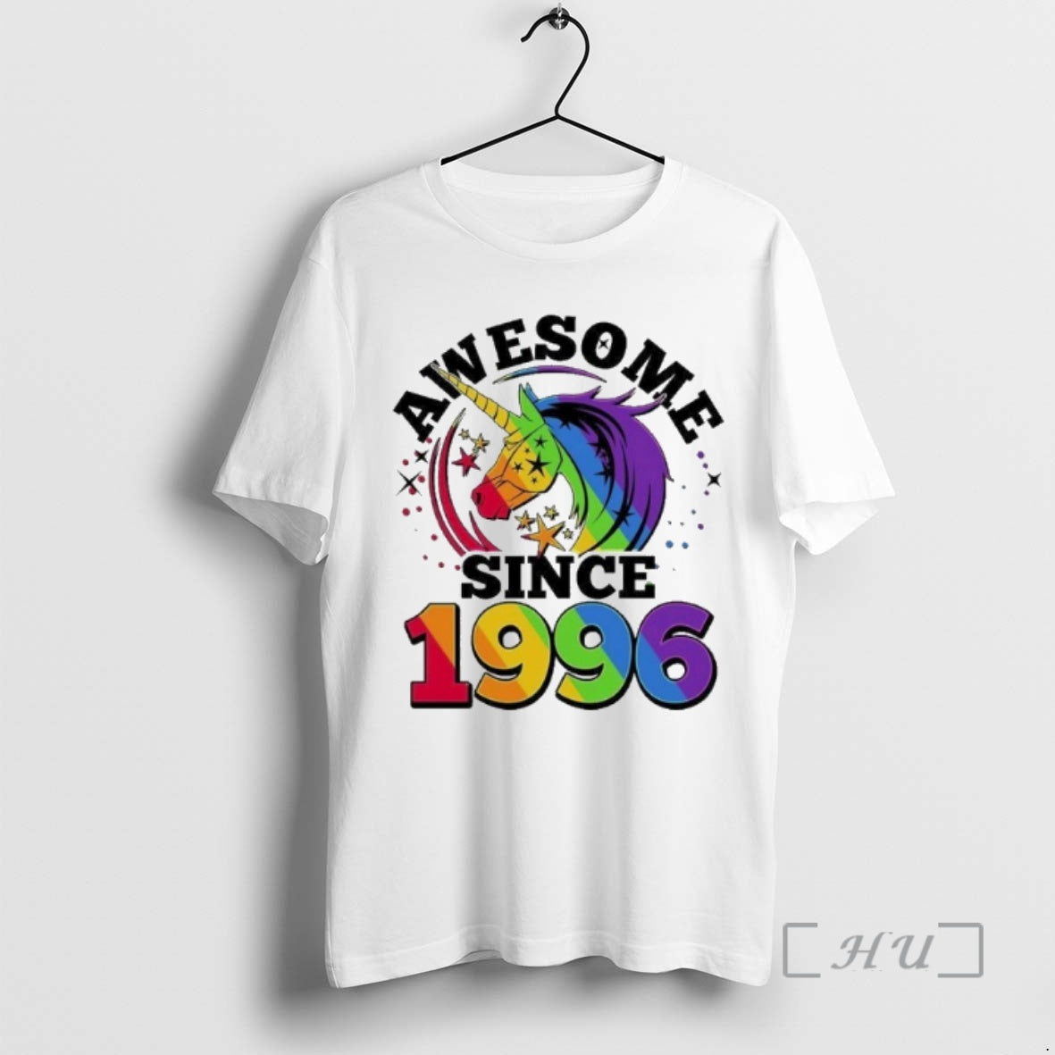 Officials 30th Birthday Rainbow Unicorn Awesome Since 1996 T-Shirts, Hoodie, Sweatshirt | PopFlextees.com