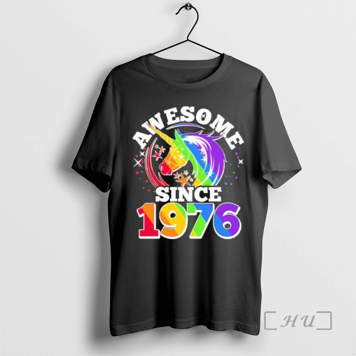 Officials 50th Rainbow Unicorn Awesome Since 1976 T-Shirts, Hoodie, Sweatshirt