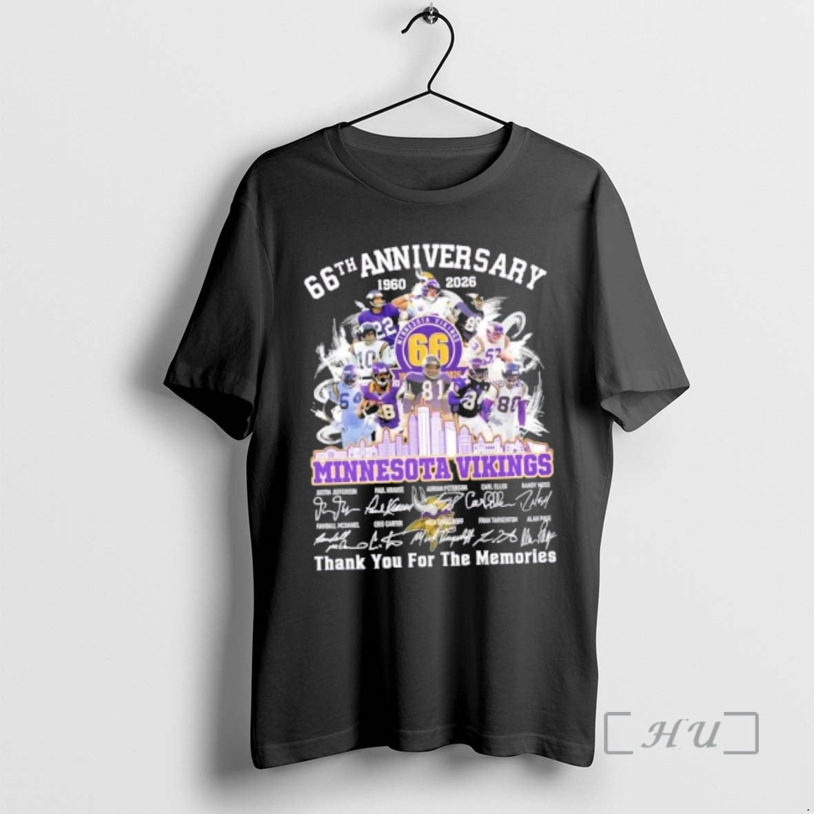 Officials 66th Anniversary 1960 2026 Minnesota Vikings Justin Jefferson Legends Thank You T-Shirts, Hoodie, Sweatshirt