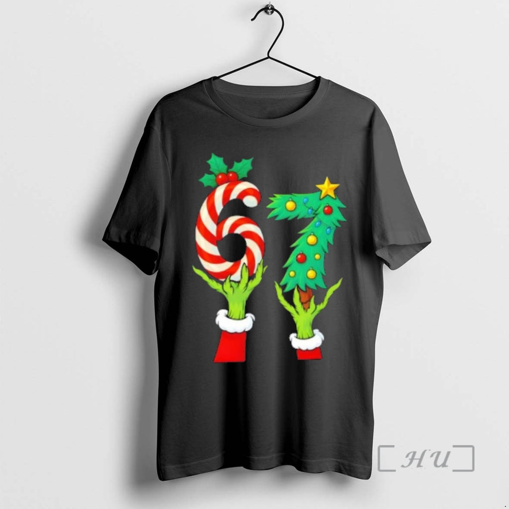 Officials 67 Christmas 6 7 Meme Hands Holiday Gen Alpha T-Shirts, Hoodie, Sweatshirt | PopFlextees.com