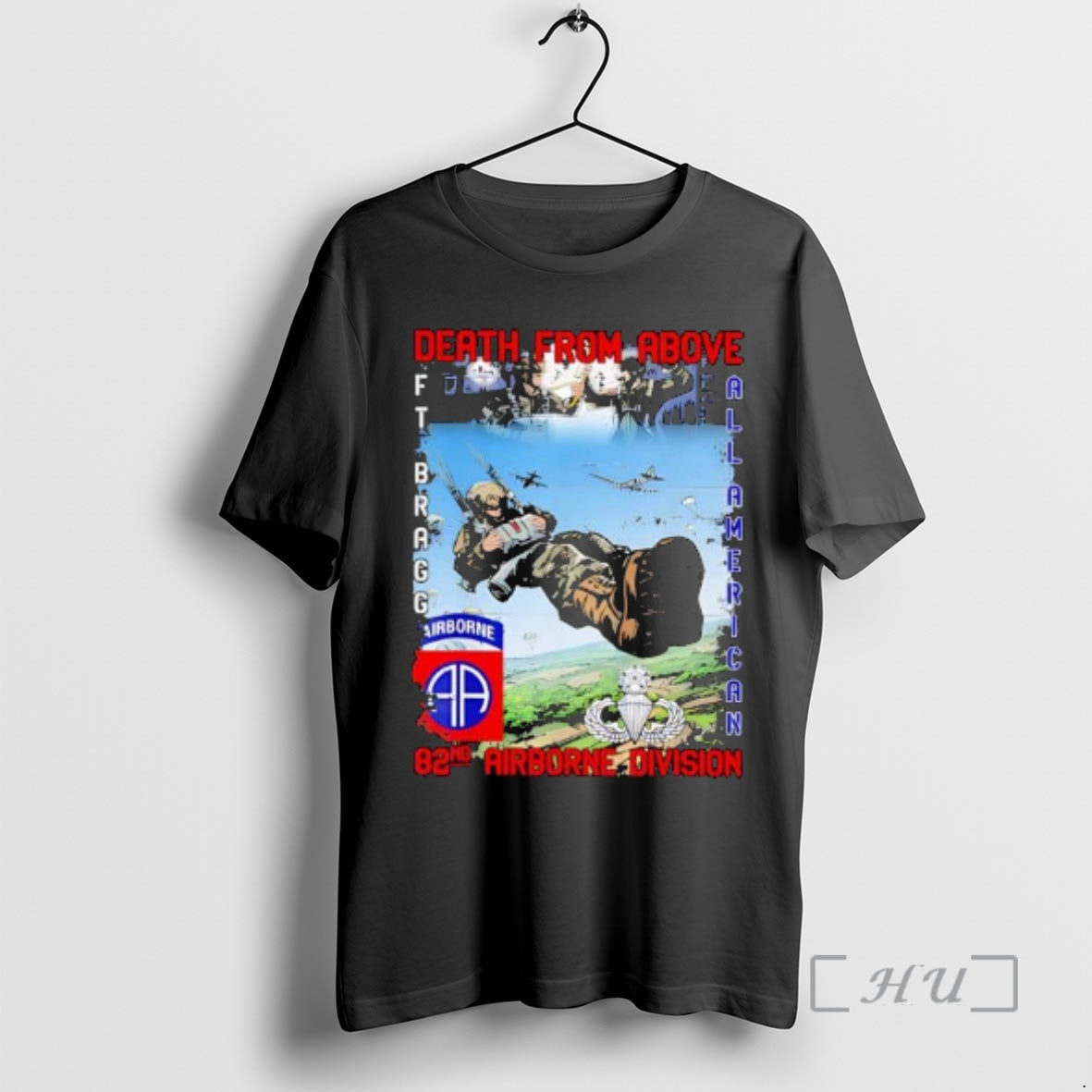 Officials 82nd Airborne Division Paratrooper And Insignia Graphic T-Shirts, Hoodie, Sweatshirt | PopFlextees.com