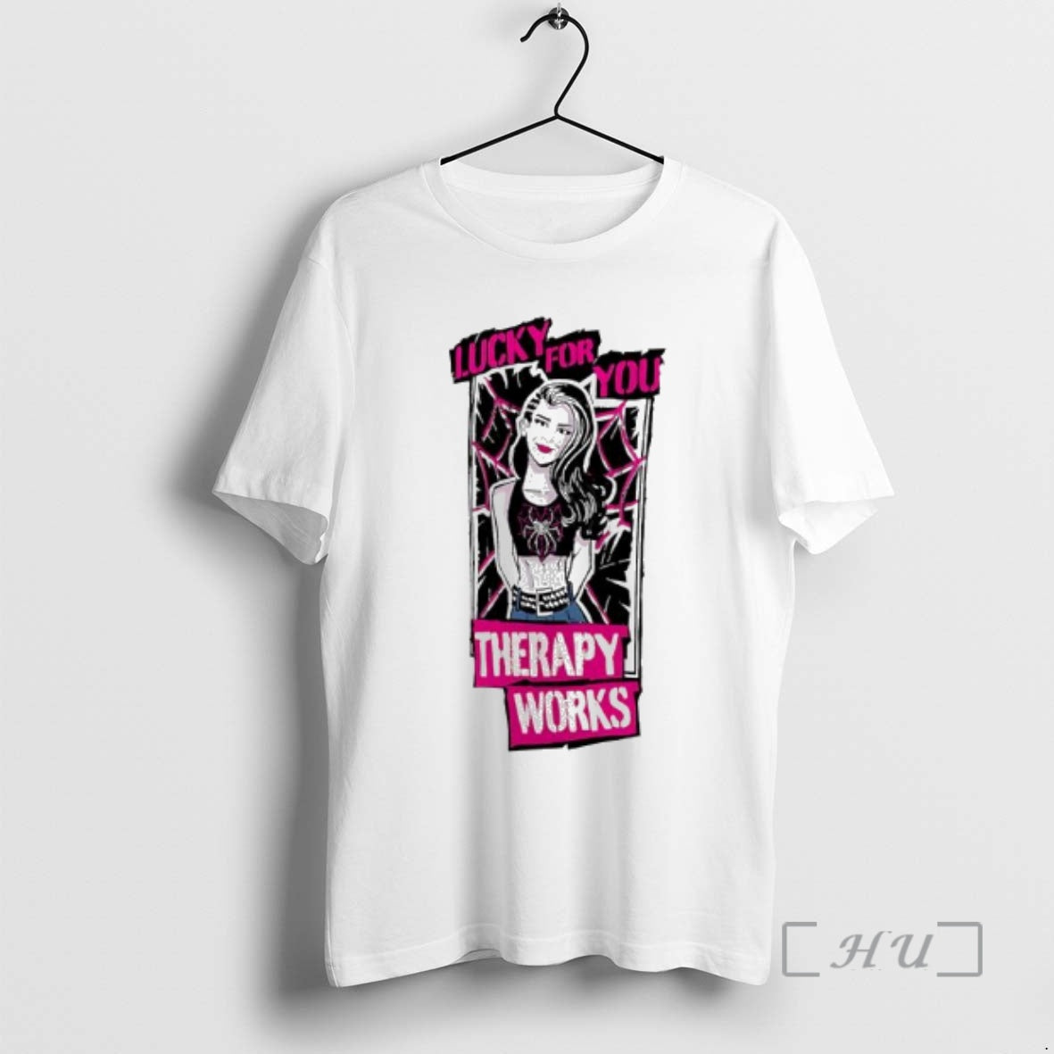 Officials Aj Lee Therapy Works Lucky For You Graphic T-Shirts, Hoodie, Sweatshirt | PopFlextees.com