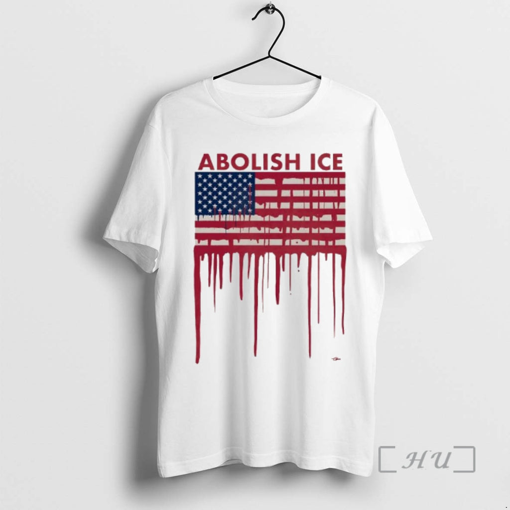 Officials Abolish Ice American Flag Blood T-Shirts, Hoodie, Sweatshirt | PopFlextees.com