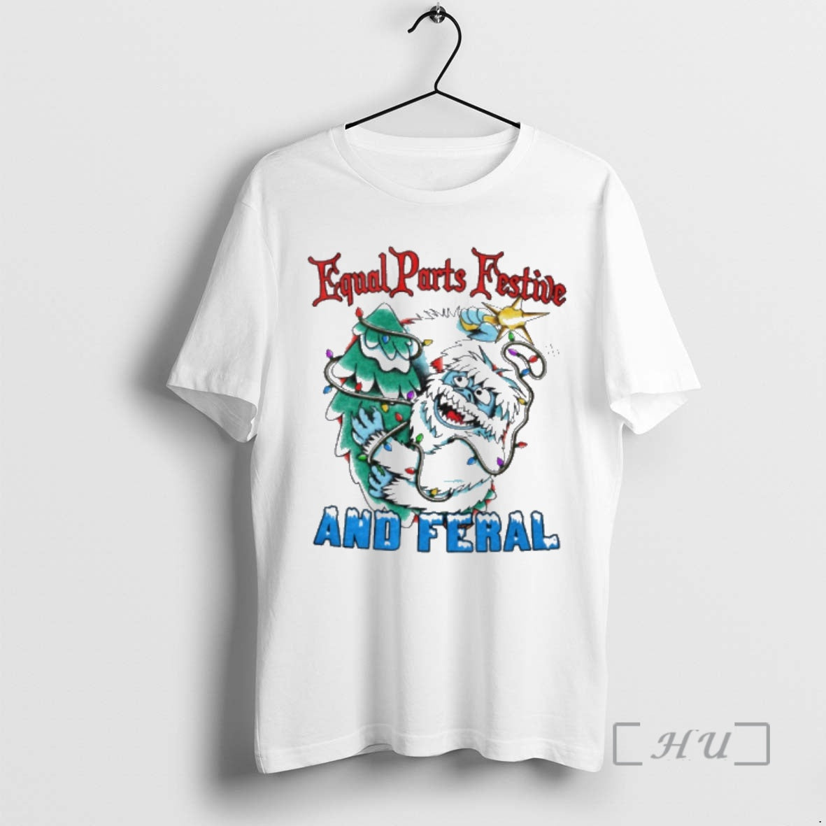 Officials Abominable Snow Monster Equal Parts Festive And Feral T-Shirts, Hoodie, Sweatshirt | PopFlextees.com