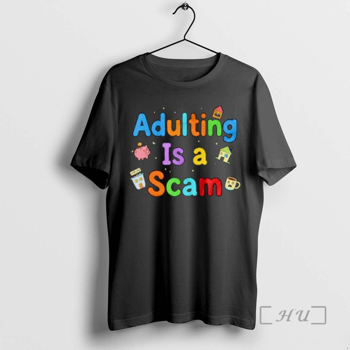 Officials Adulting Is A Scam Funny Ornaments T-Shirts, Hoodie, Sweatshirt | PopFlextees.com