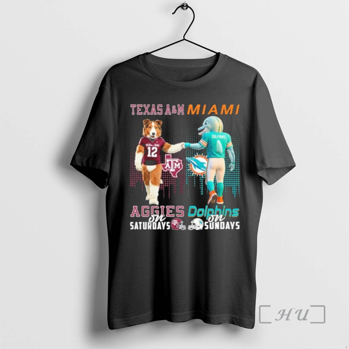 Officials Aggies Vs Dolphins Mascot On Saturdays And On Sundays T-Shirts, Hoodie, Sweatshirt | PopFlextees.com