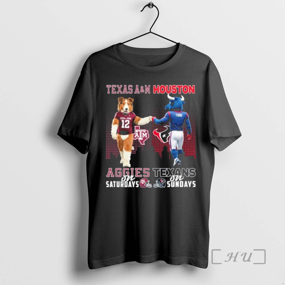 Officials Aggies Vs Texans Mascot Saturdays Sundays T-Shirts, Hoodie, Sweatshirt