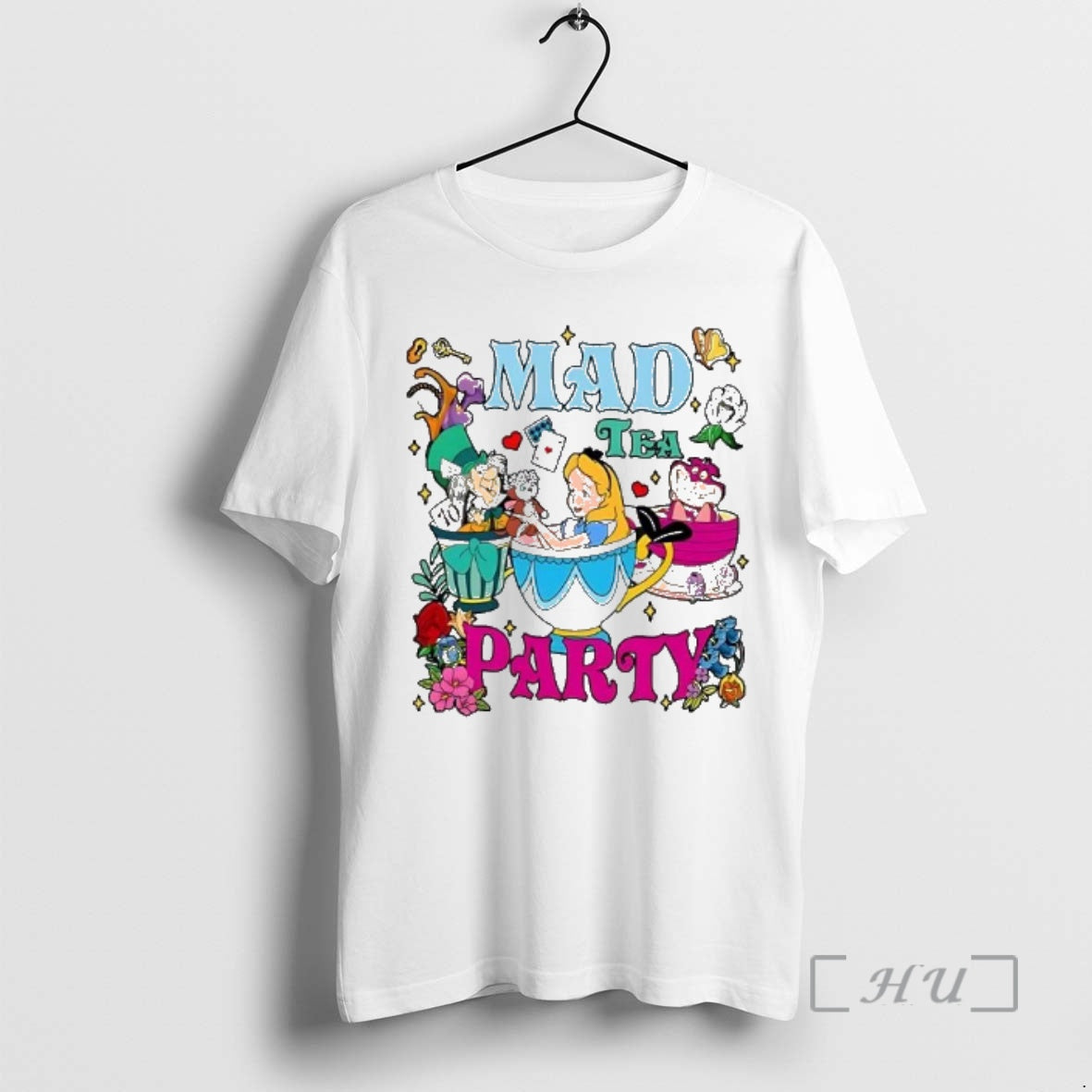 Officials Alice In Wonderland Mad Tea Party Cartoon T-Shirts, Hoodie, Sweatshirt | PopFlextees.com