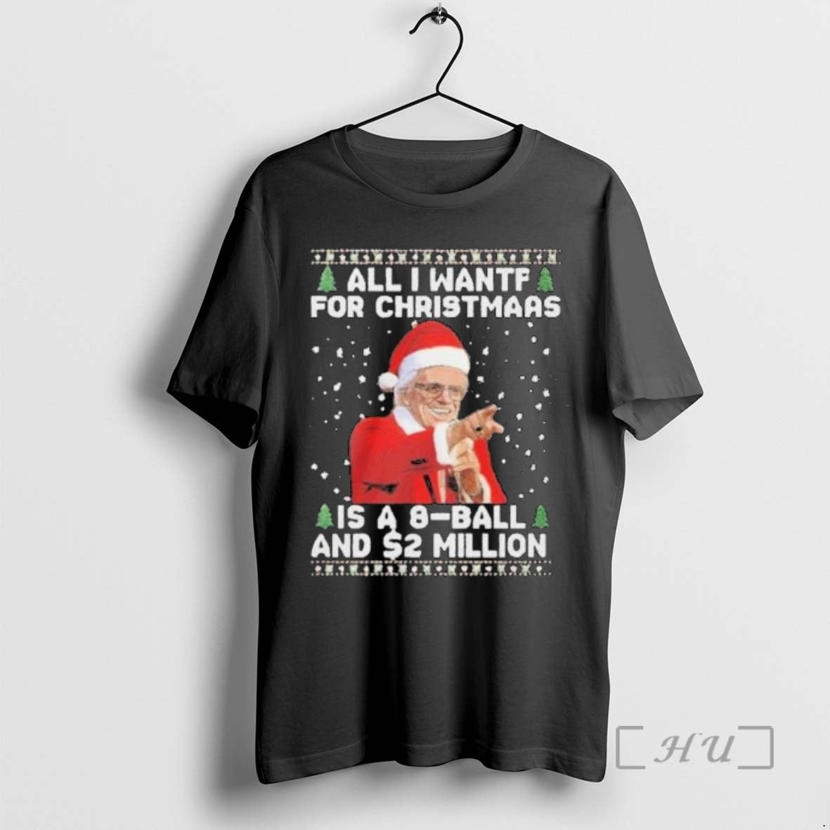 Officials All I Want For Christmas Is A 8 Ball And 2 Million Circle Black T-Shirts, Hoodie, Sweatshirt | PopFlextees.com