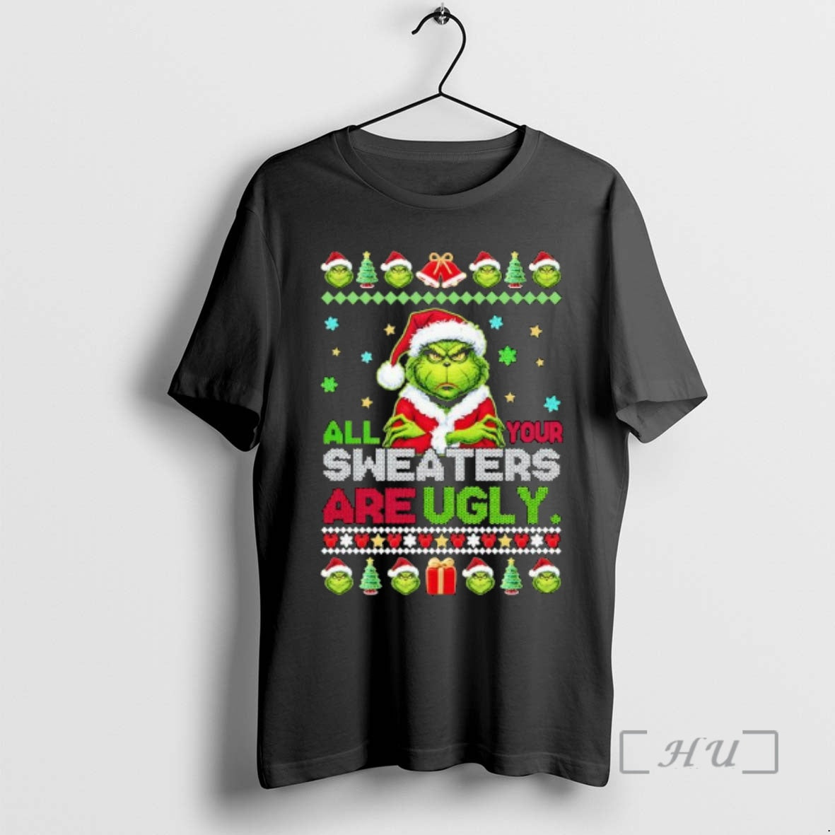 Officials All Your Sweaters Are Ugly Christmas Grinch T-Shirts, Hoodie, Sweatshirt | PopFlextees.com