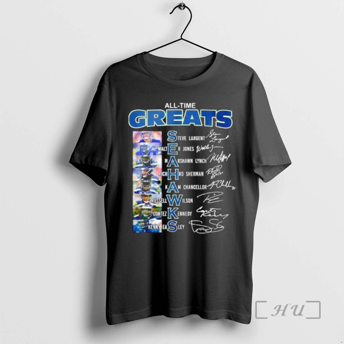 Officials All Time Greats Seahawks Players List Name And Signature T-Shirts, Hoodie, Sweatshirt | PopFlextees.com