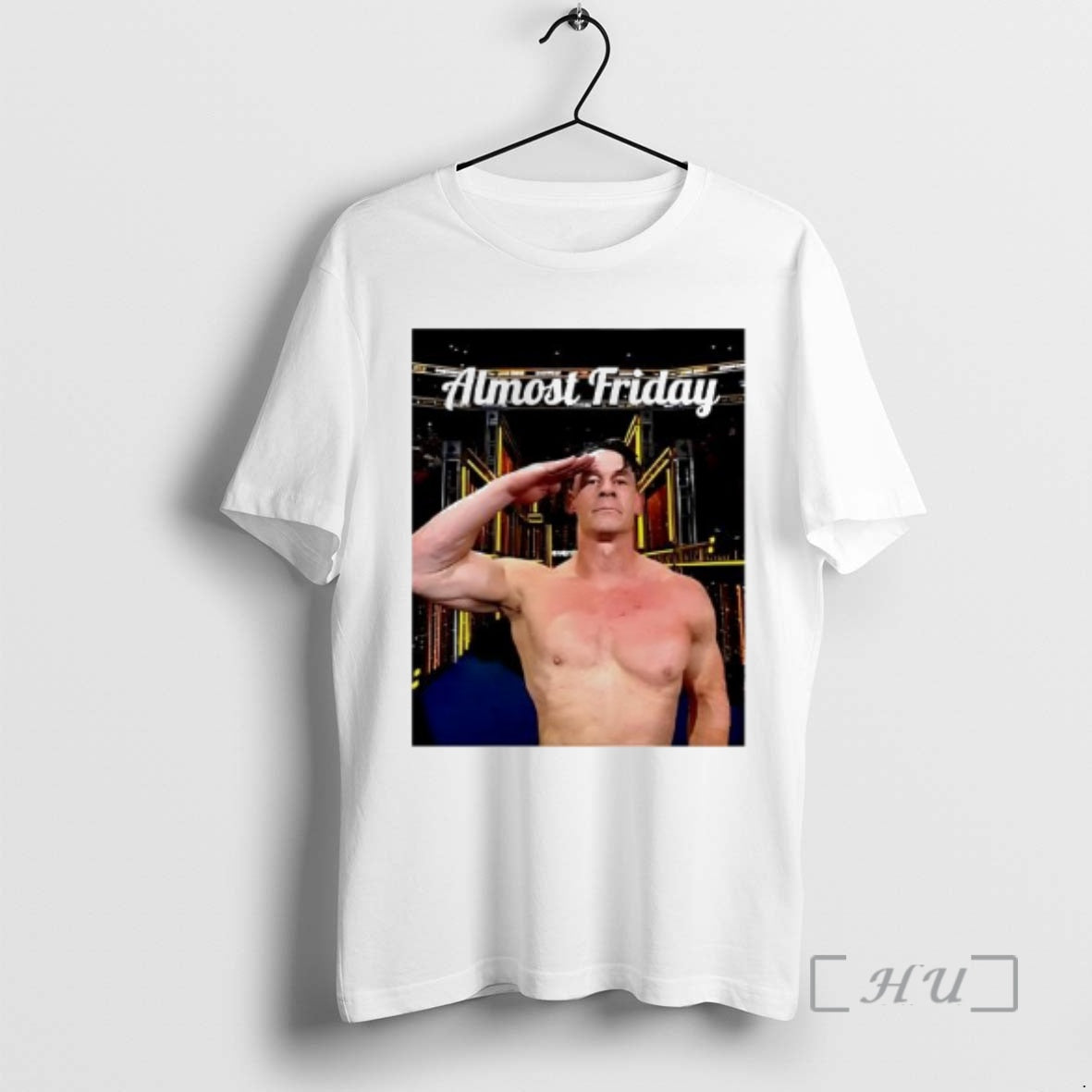 Officials Almost Friday John Cena Salute Graphic T-Shirts, Hoodie, Sweatshirt | PopFlextees.com