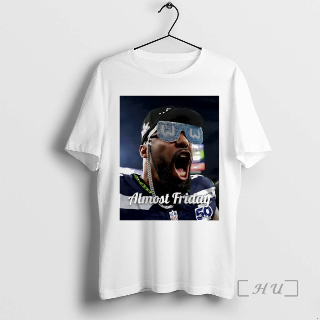 Officials Almost Friday W Glasses Seahawks Leonard Williams T-Shirts, Hoodie, Sweatshirt | PopFlextees.com