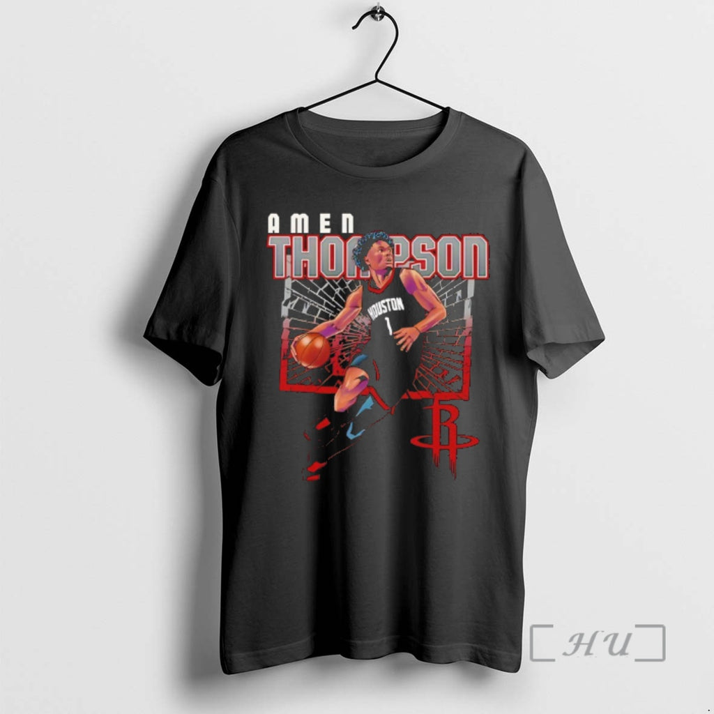 Officials Amen Thompson Houston Rockets Basketball Player Shattered T-Shirts, Hoodie, Sweatshirt | PopFlextees.com