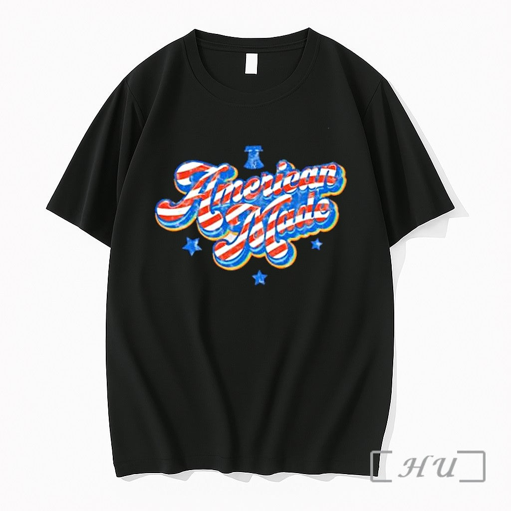 Officials American Made Patriotic Liberty Bell Stars Stripes Usa Independence Day Premium T Shirts Sweater
