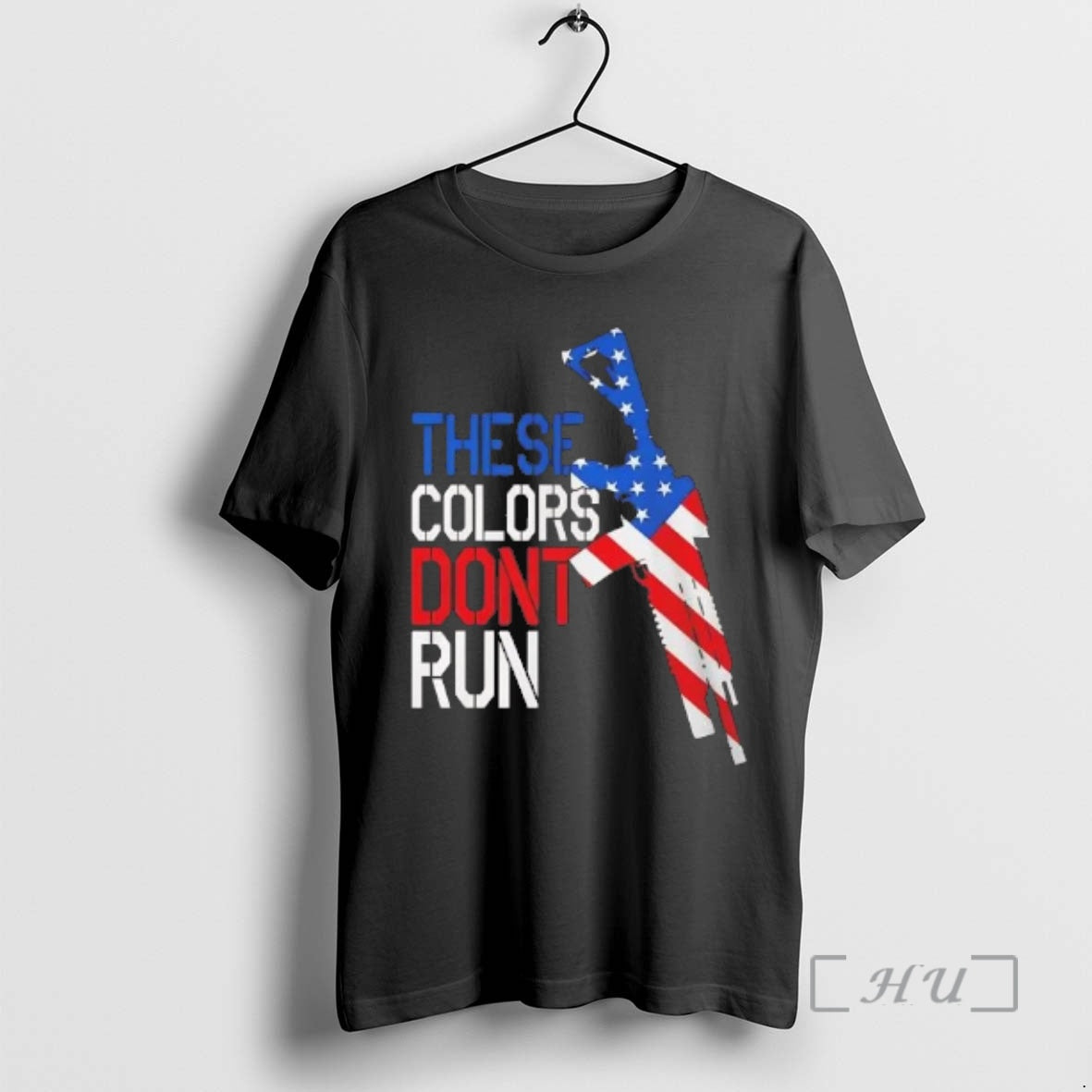 Officials American Flag Rifle These Colors Dont Run T-Shirts, Hoodie, Sweatshirt | PopFlextees.com