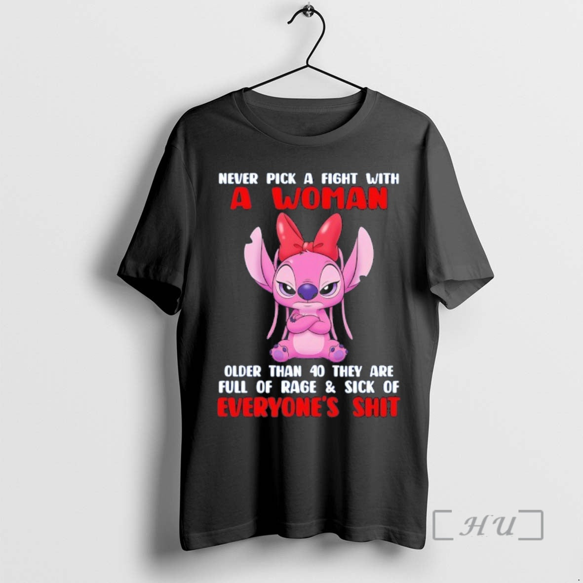 Officials Angel Never Pick A Fight With A Woman Older Than 40 They Are Full T-Shirts, Hoodie, Sweatshirt | PopFlextees.com