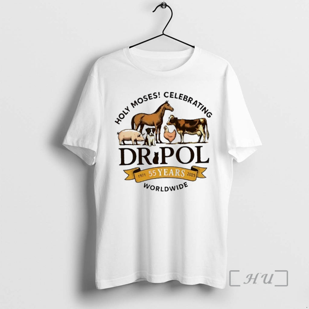 Officials Animals Holy Moses Celebrating Dr Pol 55 Years 1971 2025 World Wide Premium T-Shirts, Hoodie, Sweatshirt