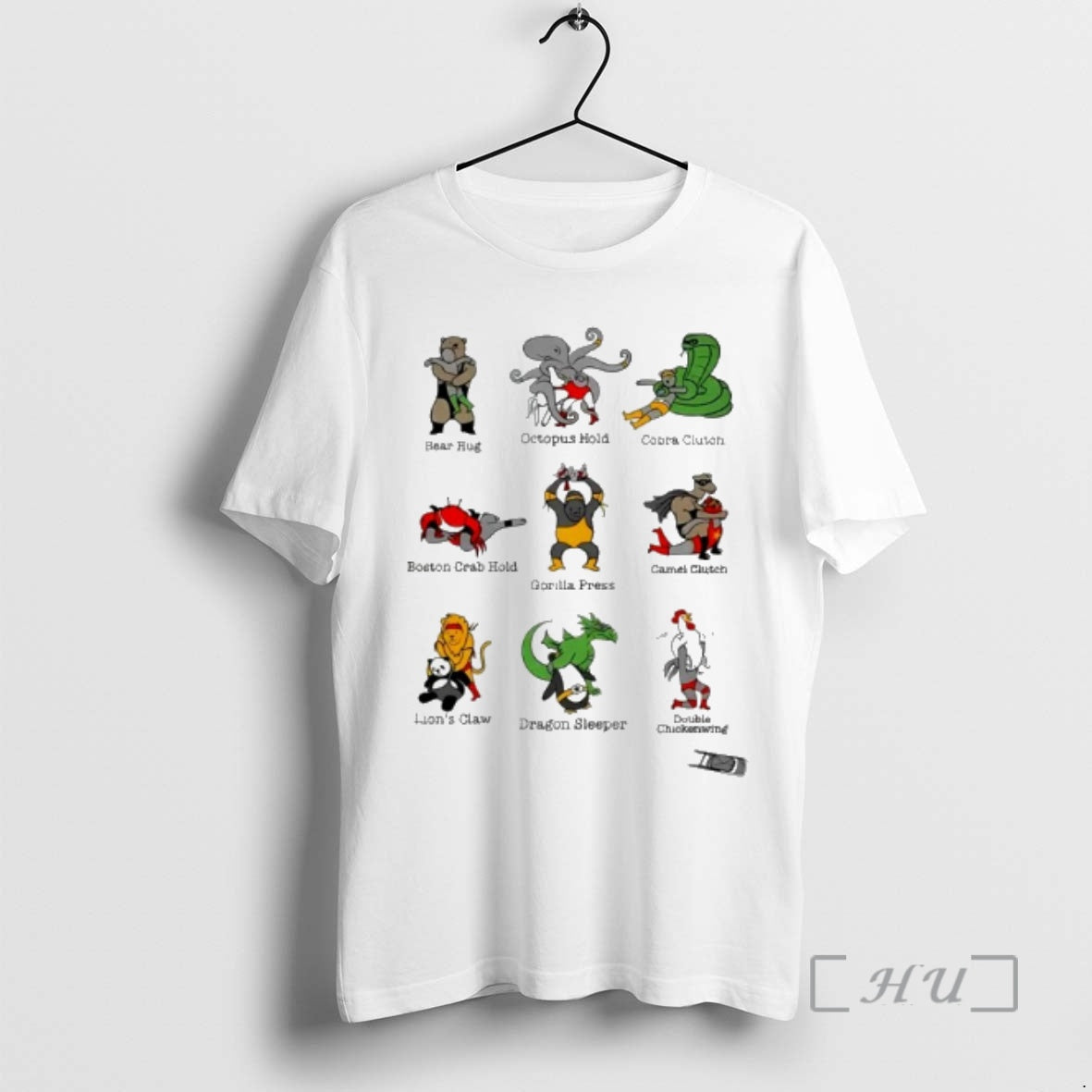 Officials Animals Performing Wrestling Moves Named After Themselves T-Shirts, Hoodie, Sweatshirt | PopFlextees.com