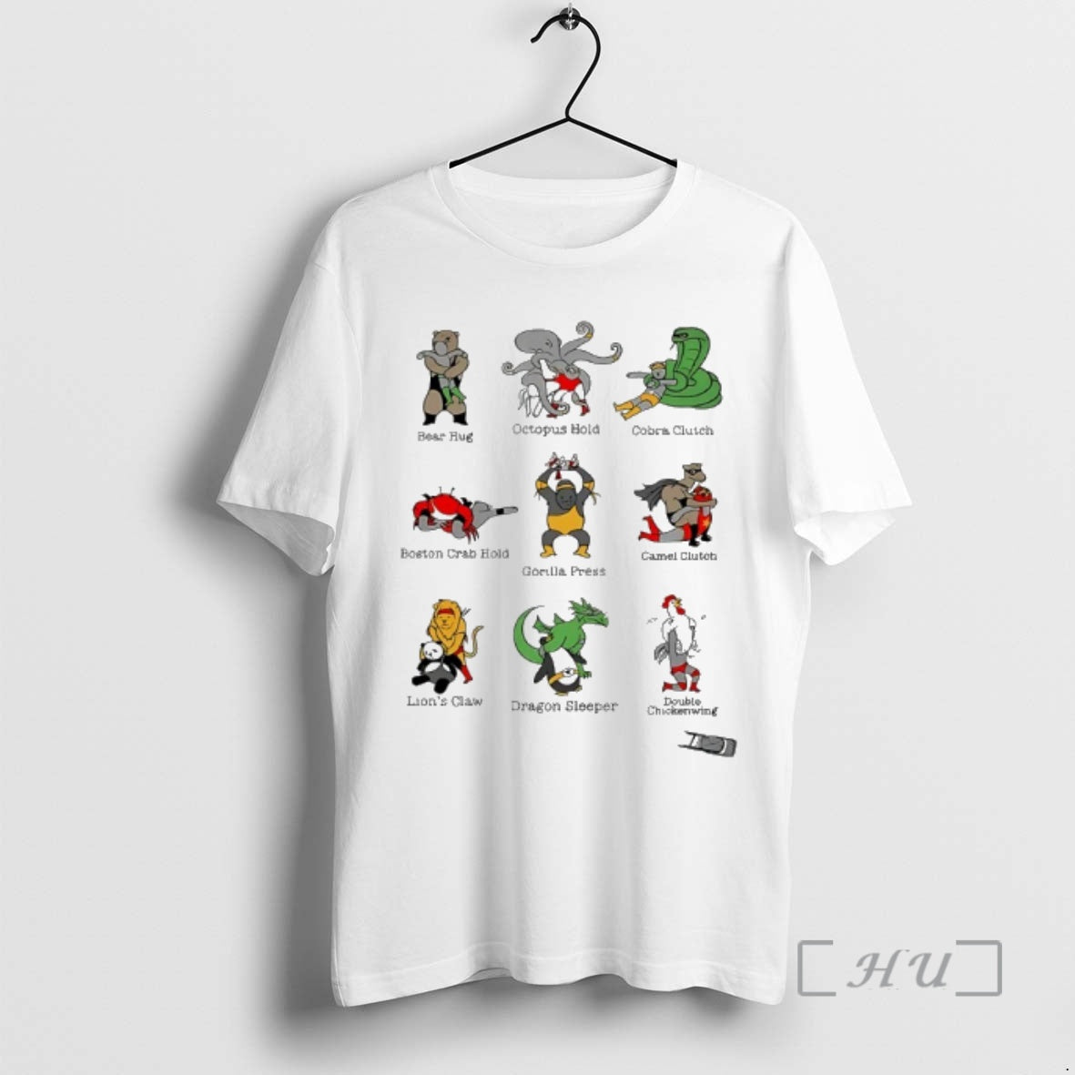 Officials Animals Performing Wrestling Moves Named After Themselves Funny T-Shirts, Hoodie, Sweatshirt | PopFlextees.com