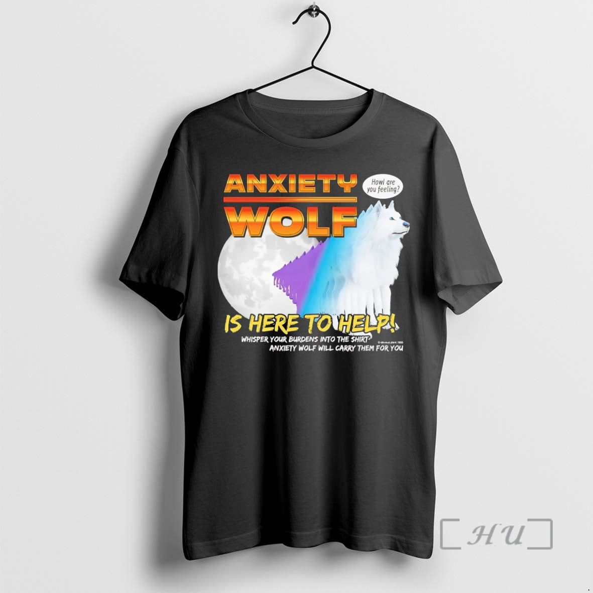 Officials Anxiety Wolf Is Here Help T-Shirts, Hoodie, Sweatshirt