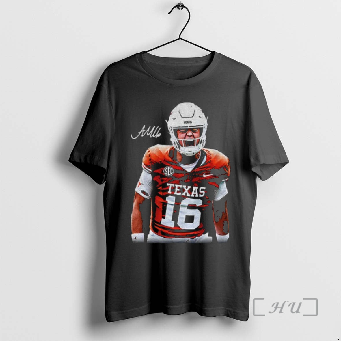 Officials Arch Manning Shout Loudly Texas Longhorns Football Signature T-Shirts, Hoodie, Sweatshirt | PopFlextees.com