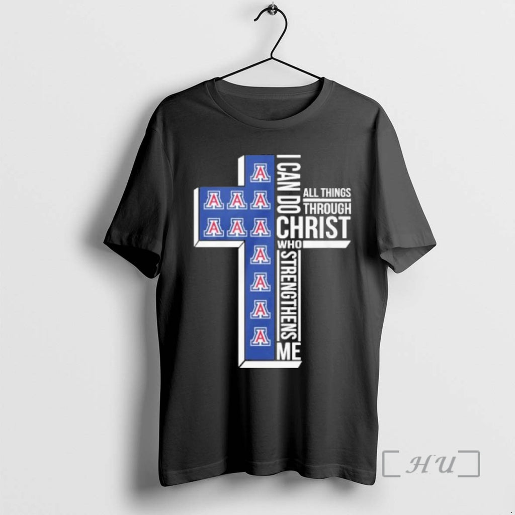 Officials Arizona Basketball Logo I Can Do All Things Through Christ Who Strengthens Me Premium T-Shirts, Hoodie, Sweatshirt