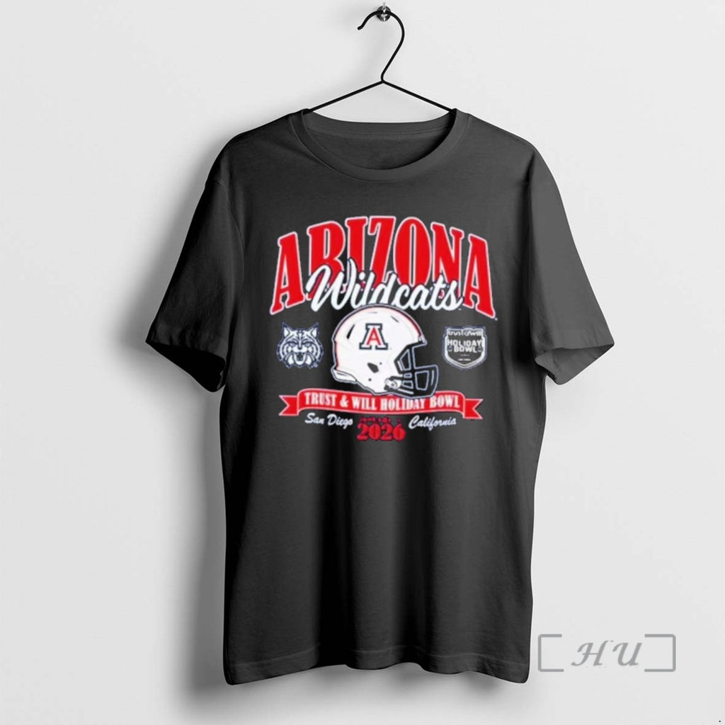 Officials Arizona Wildcats 2026 Trust Will Holiday Bowl Helmet T-Shirts, Hoodie, Sweatshirt | PopFlextees.com