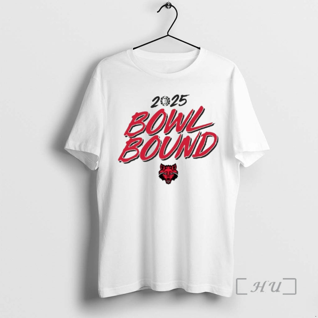 Officials Arkansas State Red Wolves 2025 Bowl Season Bound T-Shirts, Hoodie, Sweatshirt | PopFlextees.com