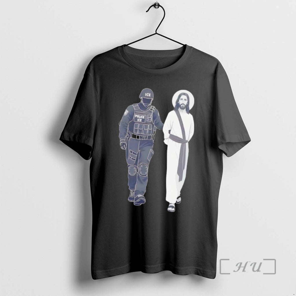 Officials Arresting Jesus By Police Ice T-Shirts, Hoodie, Sweatshirt | PopFlextees.com